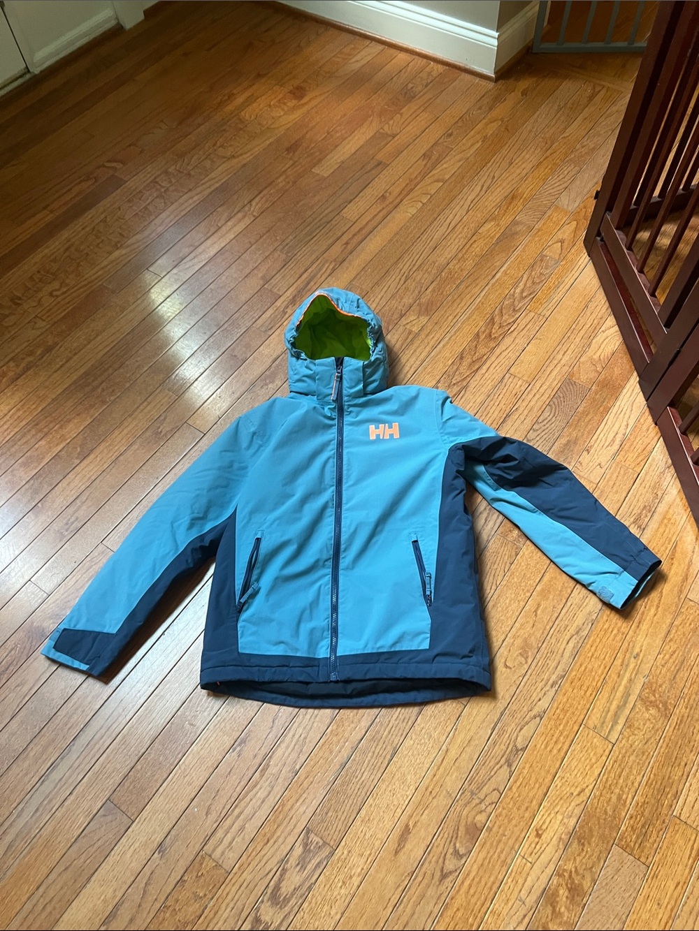 Helly Hansen Blue & Navy Kids' Hooded Puffer Jacket